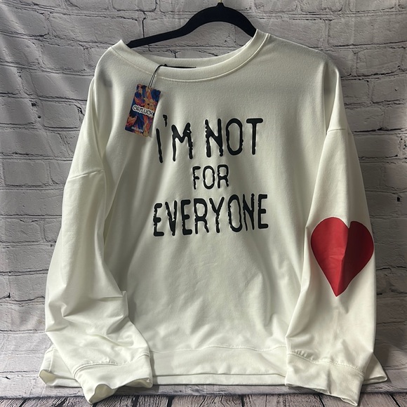 Cat Luck Tops - CatLuck “I’m Not For Everyone” Sweatshirt